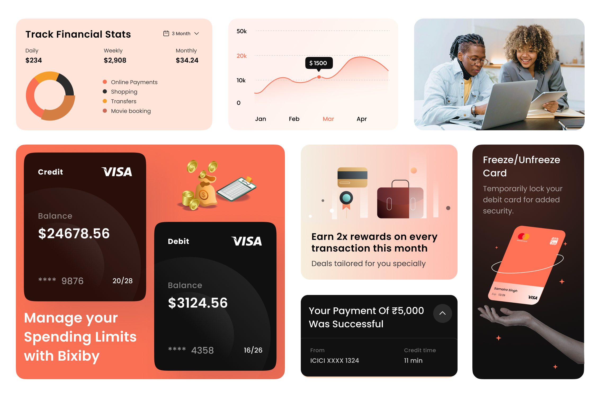 Finance Bento Dashboard
